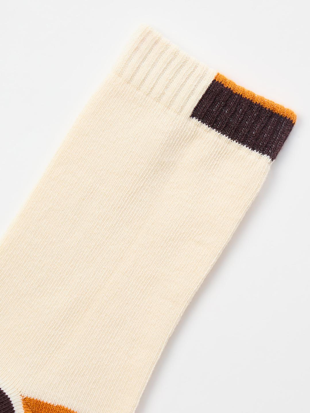 Blue Giraffe Boys Brown Colourblock Socks