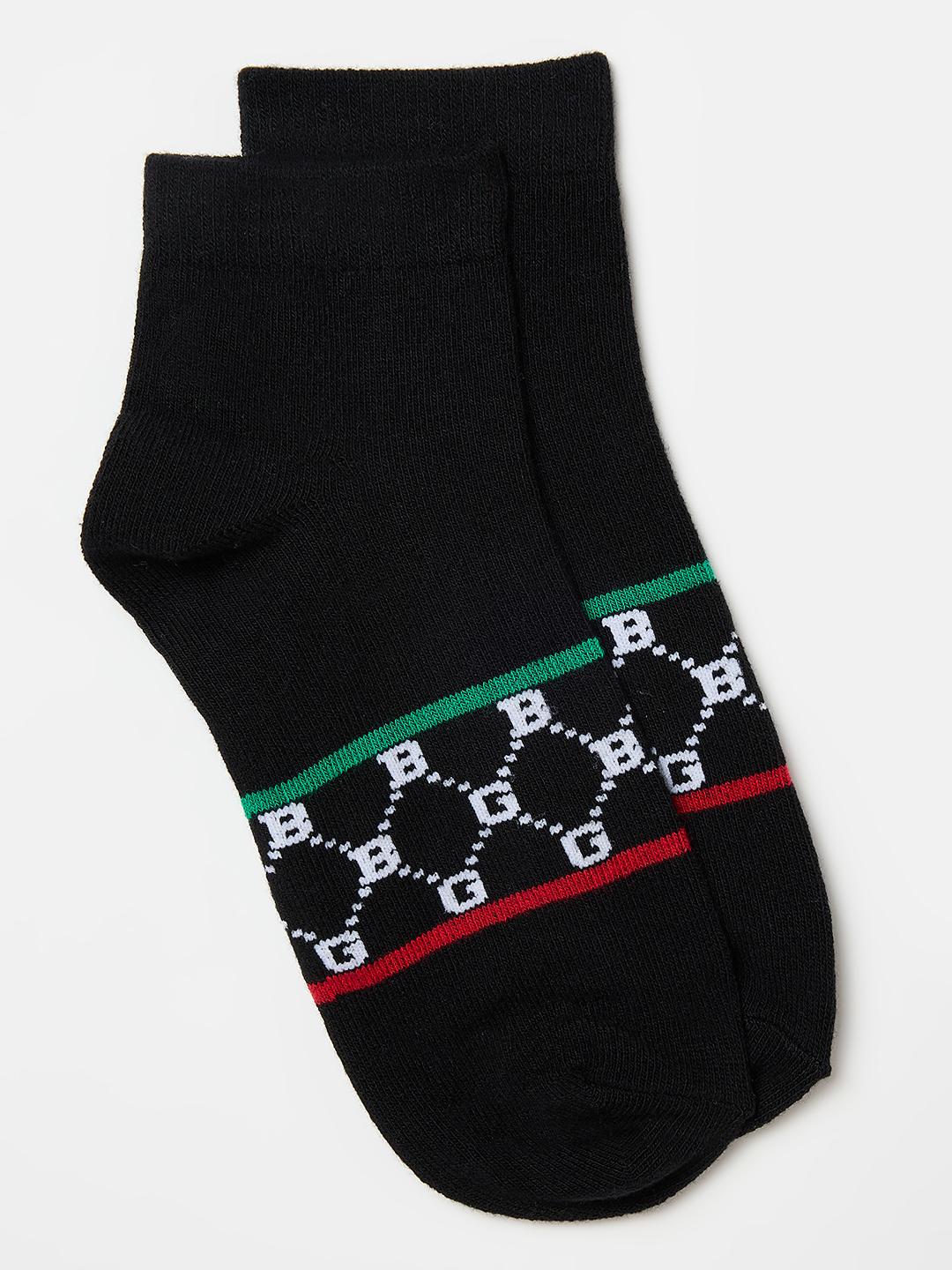 Blue Giraffe Boys Multicolour Geometric Socks - Pack of 2
