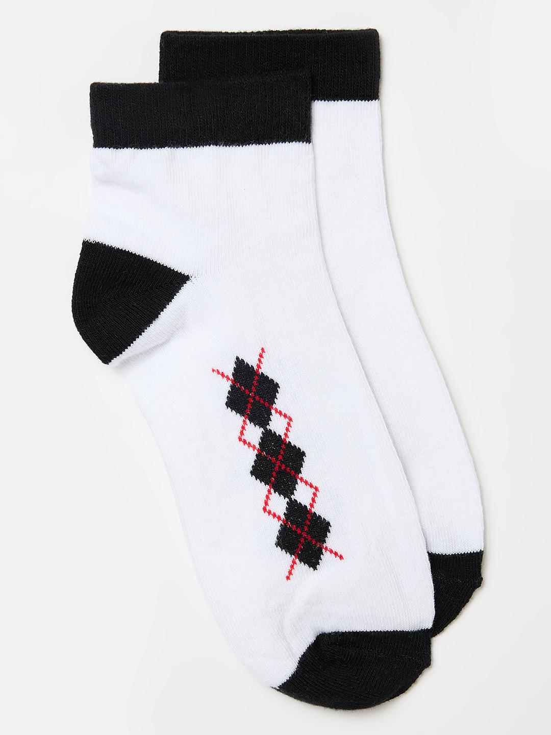 Blue Giraffe Boys Multicolour Geometric Socks - Pack of 2