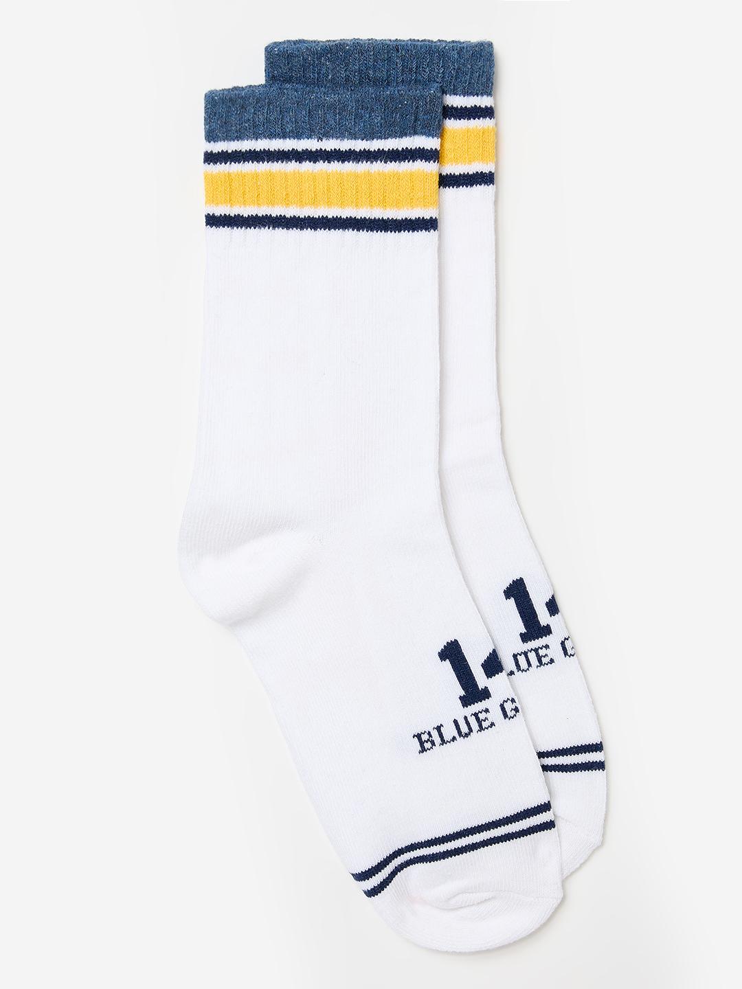 Blue Giraffe Boys Multicolour Striped Socks - Pack of 3