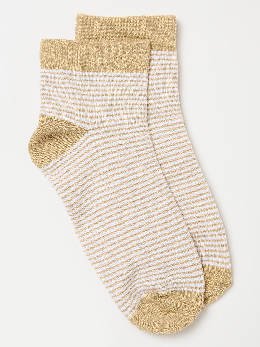 Blue Giraffe Boys Multicolour Striped Socks - Pack of 3