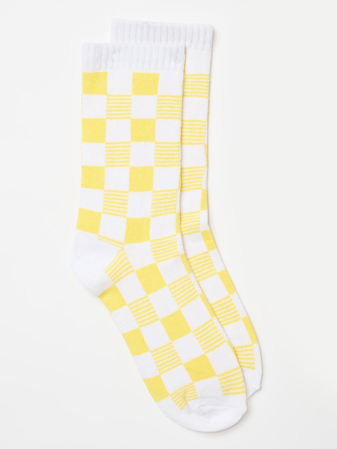 Blue Giraffe Girls Multicolour Geometric Socks - Pack of 2