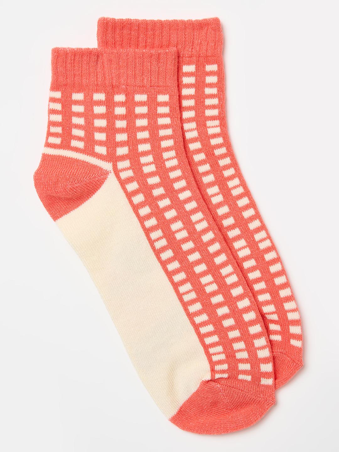 Blue Giraffe Girls Multicolor Graphic Socks - Pack of 2