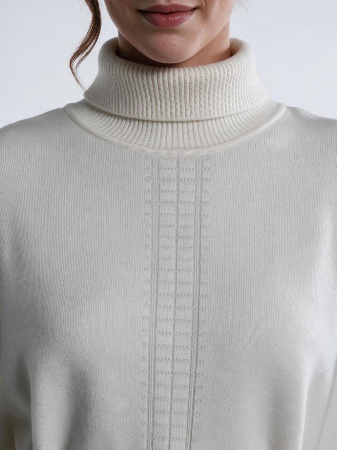Elle Women Cream Solid Relaxed Fit Kimono Sweater