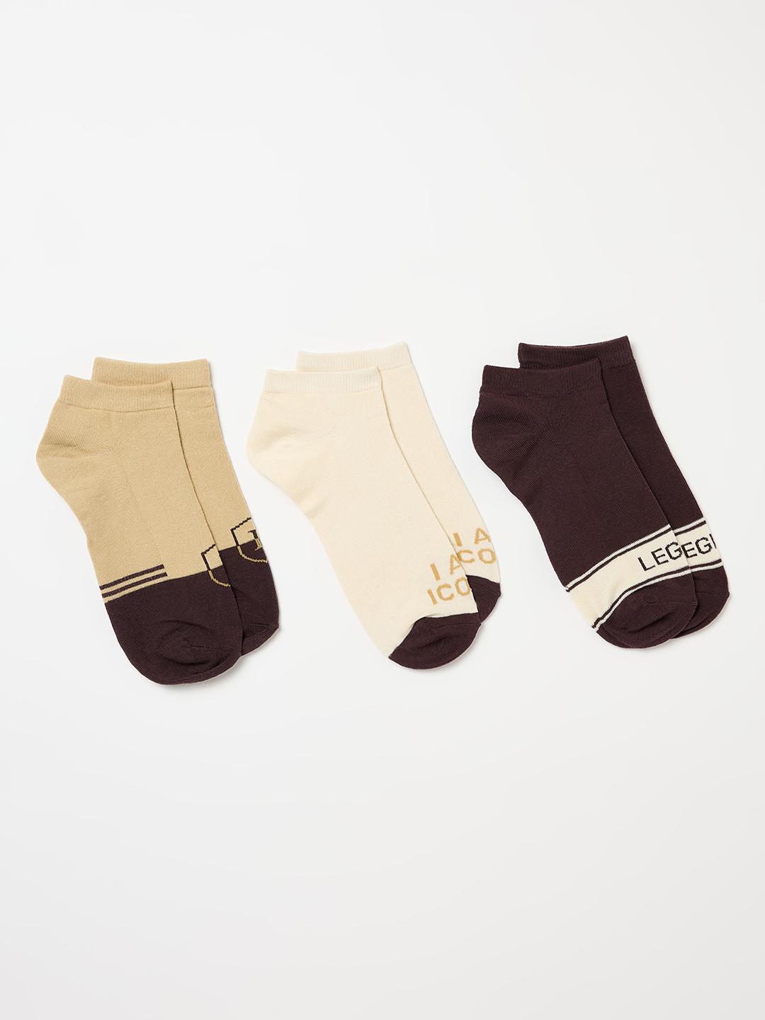 Iconic Men Multicolour Graphic Socks - Pack of 3
