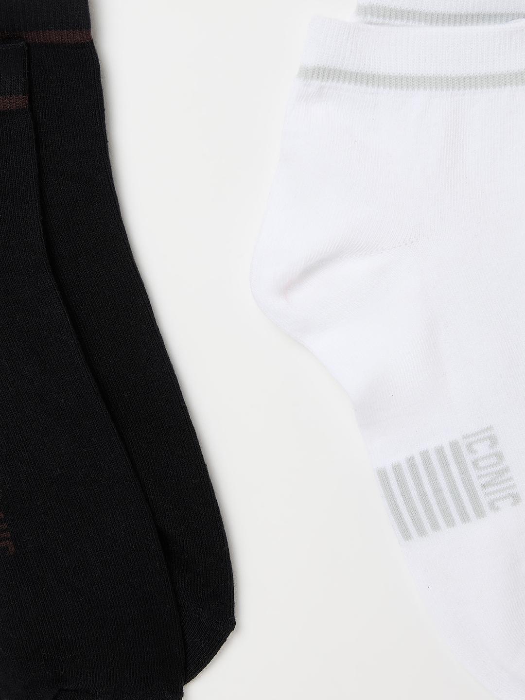 Iconic Men Multicolour Solid Socks - Pack of 5