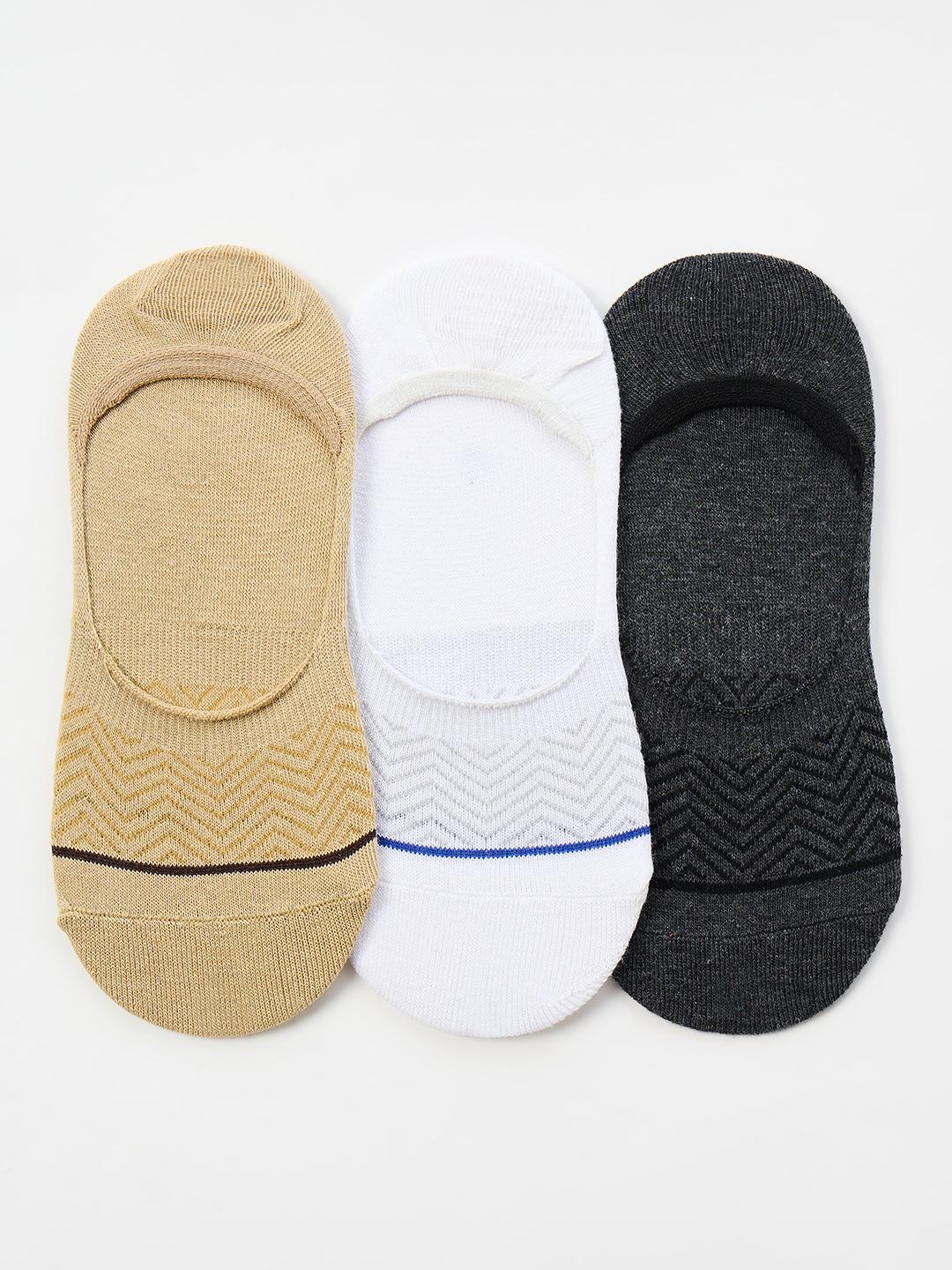 Iconic Men Multicolour Herringbone Socks - Pack of 3