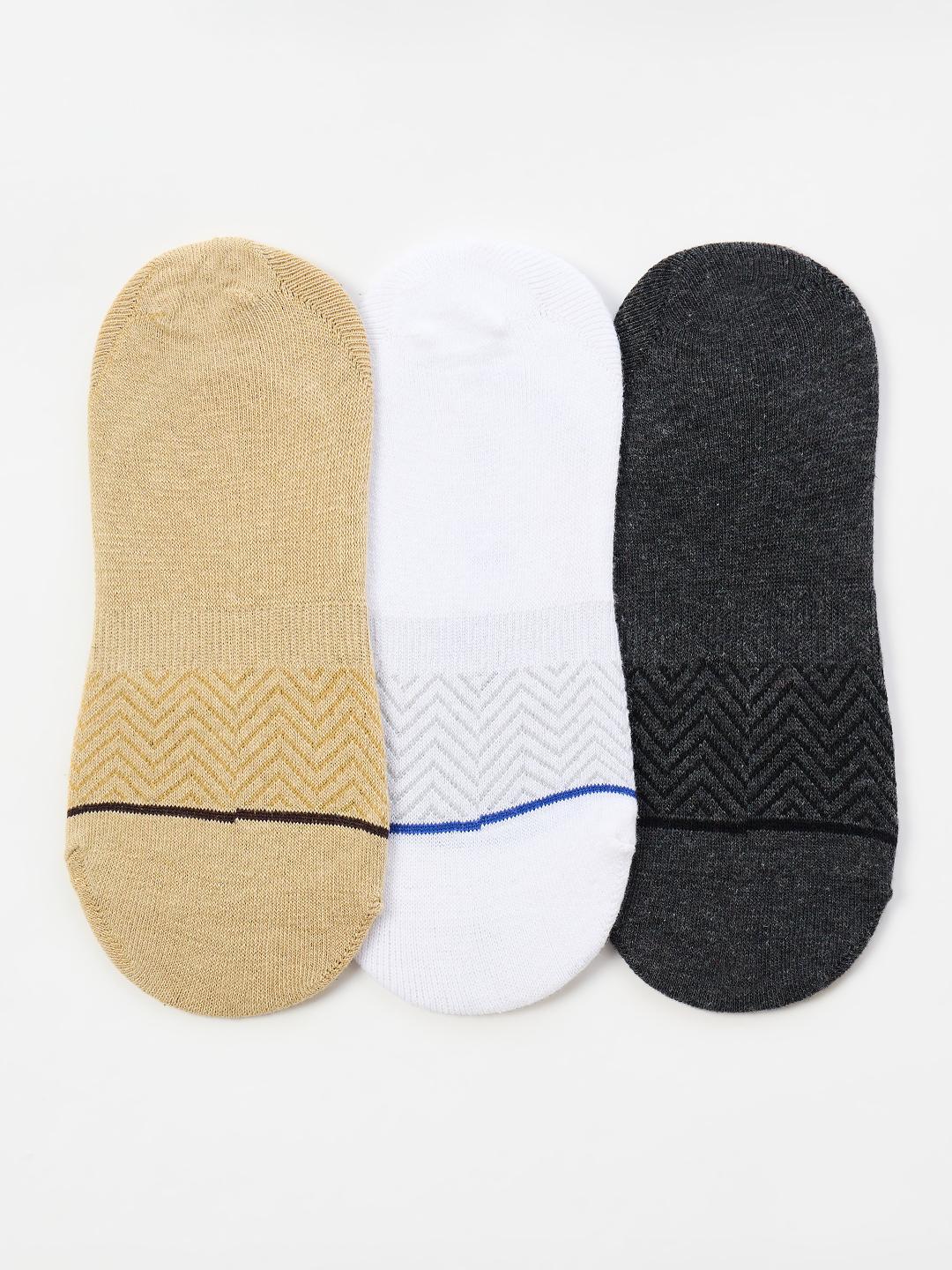 Iconic Men Multicolour Herringbone Socks - Pack of 3