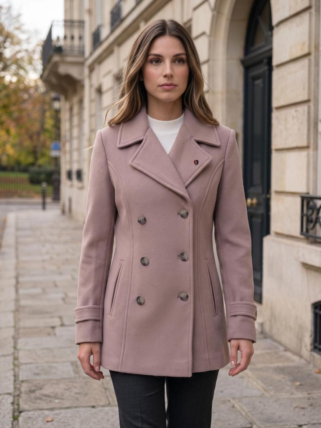 Iconic Women Brown Solid Regular Fit Overcoat