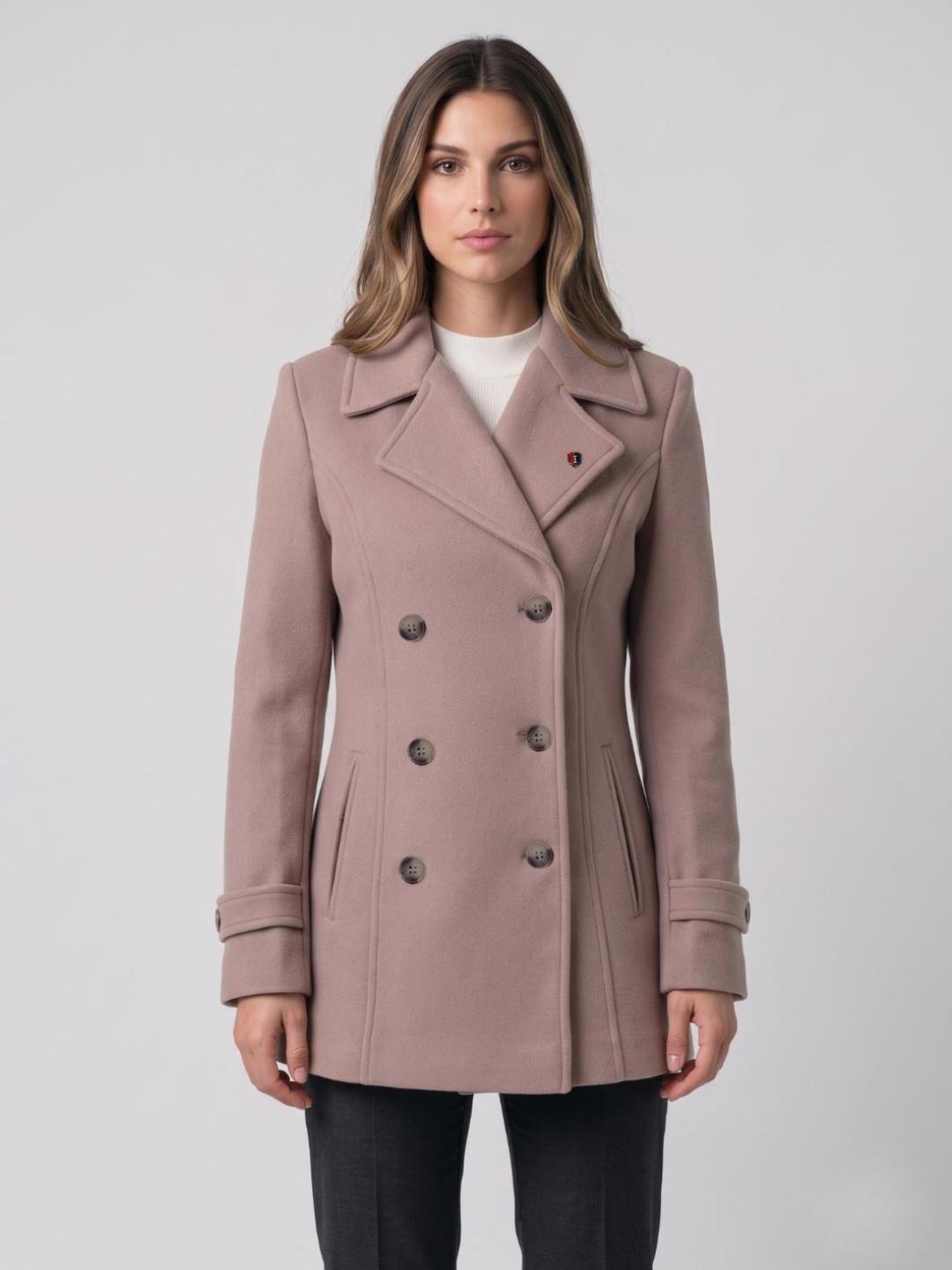 Iconic Women Brown Solid Regular Fit Overcoat