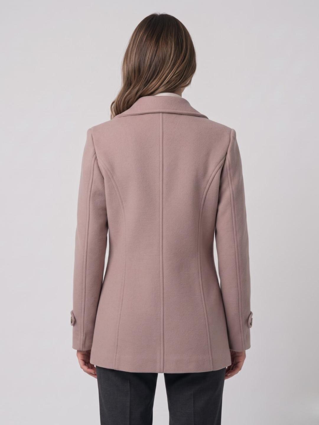 Iconic Women Brown Solid Regular Fit Overcoat