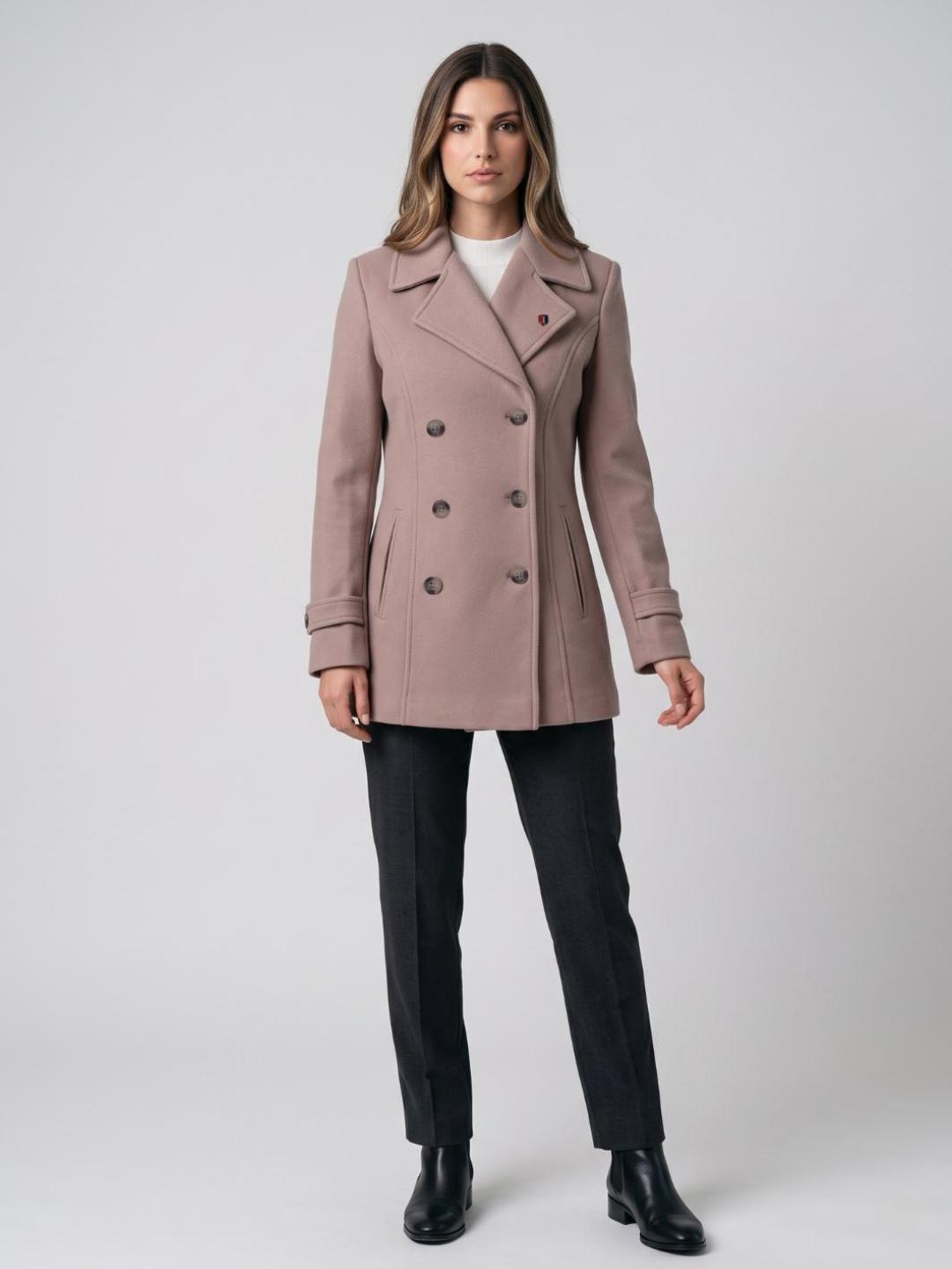 Iconic Women Brown Solid Regular Fit Overcoat