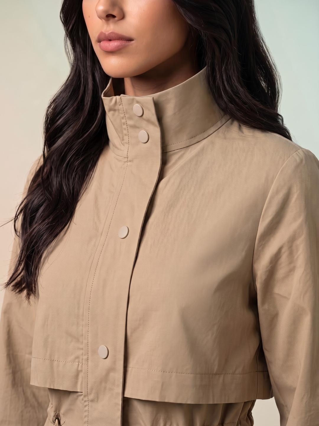 Iconic Women Brown Regular Fit Solid Dress
