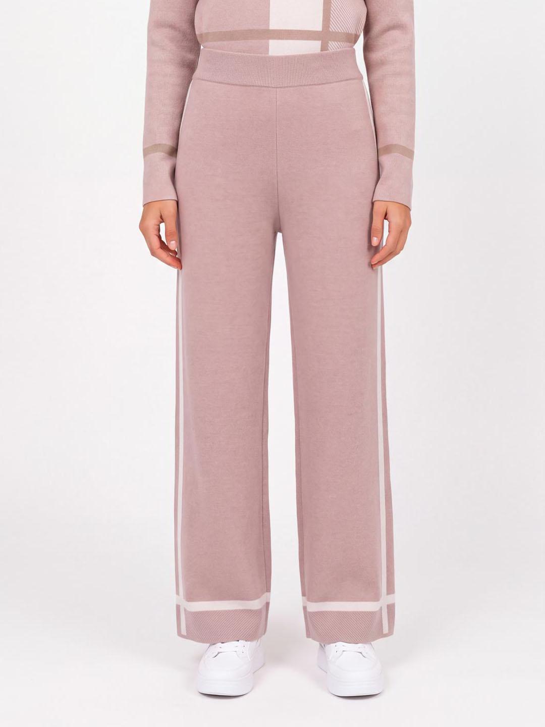 Iconic Women Pink Solid Straight Fit Sweatpant