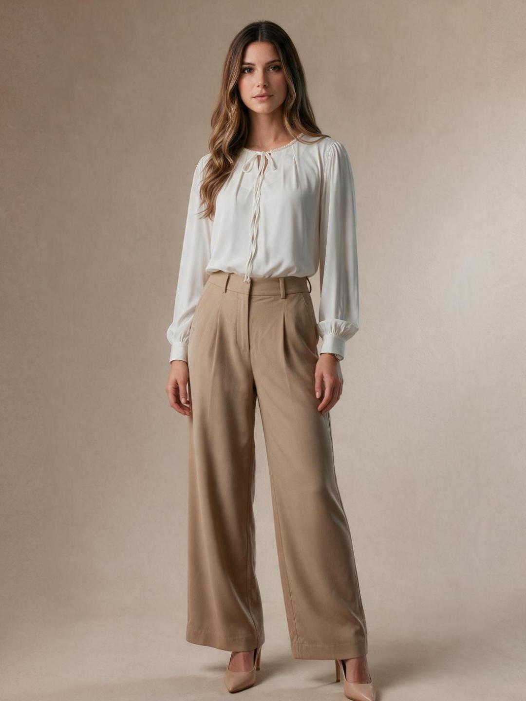 Iconic Women White Solid Regular Fit Top