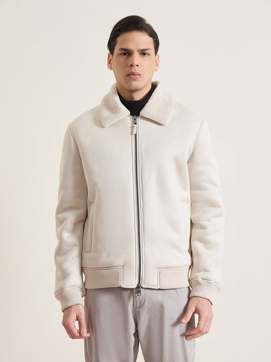 ANTONY MORATO Men Cream Solid Jacket