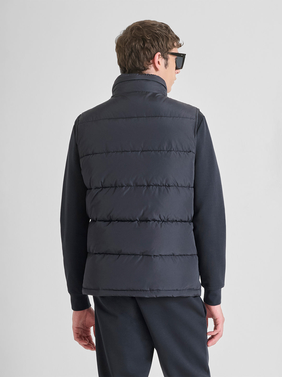 ANTONY MORATO Men Navy Blue Regular Fit Jacket