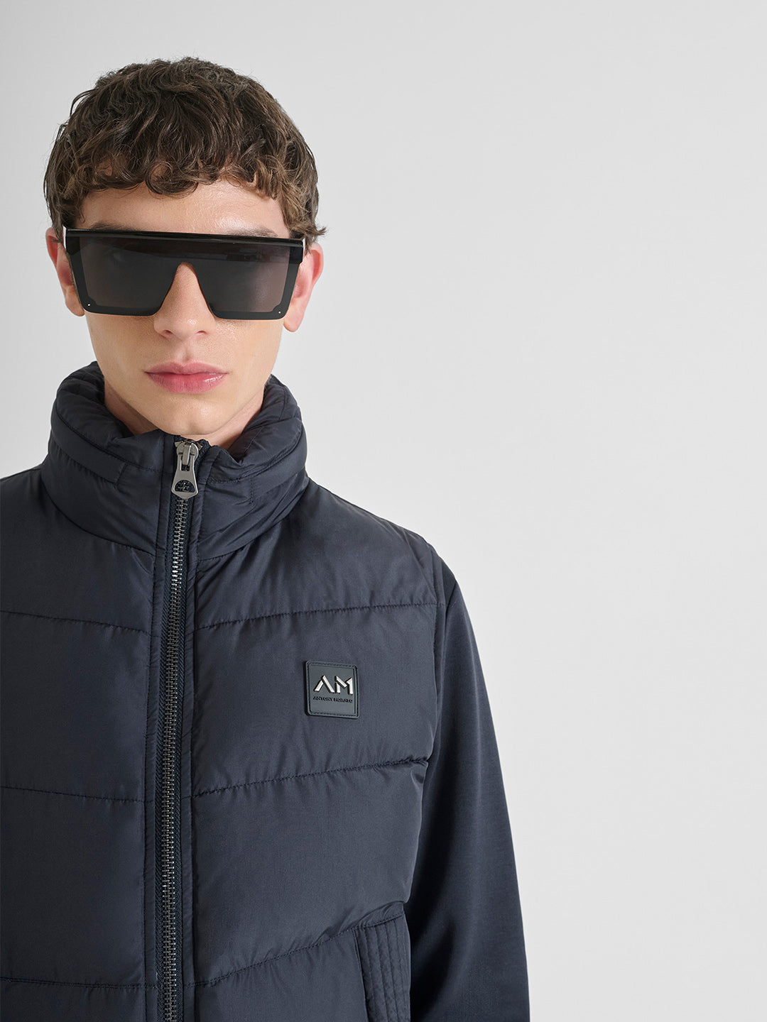 ANTONY MORATO Men Navy Blue Regular Fit Jacket