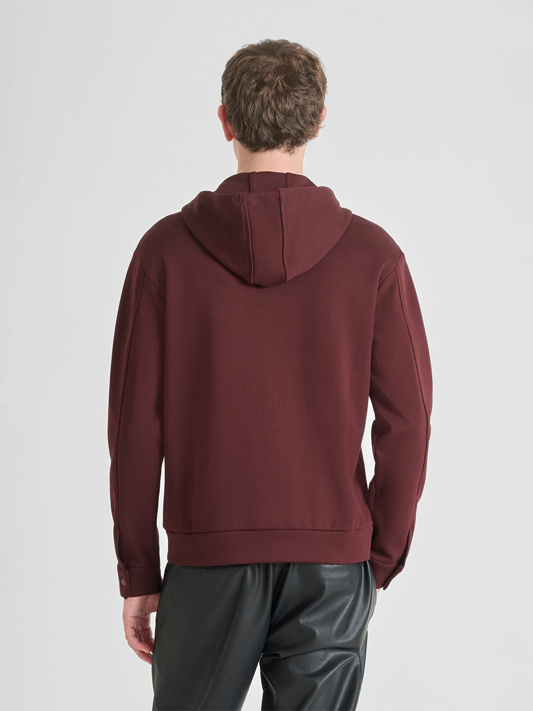 ANTONY MORATO Men Maroon Hoodie Sweatshirt