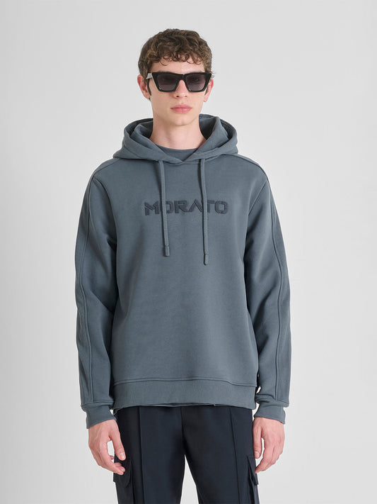 ANTONY MORATO Men Dark Grey Cotton Sweatshirt