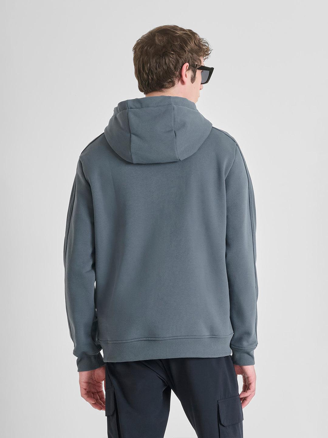 ANTONY MORATO Men Dark Grey Cotton Sweatshirt
