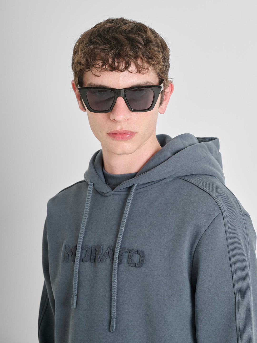 ANTONY MORATO Men Dark Grey Cotton Sweatshirt