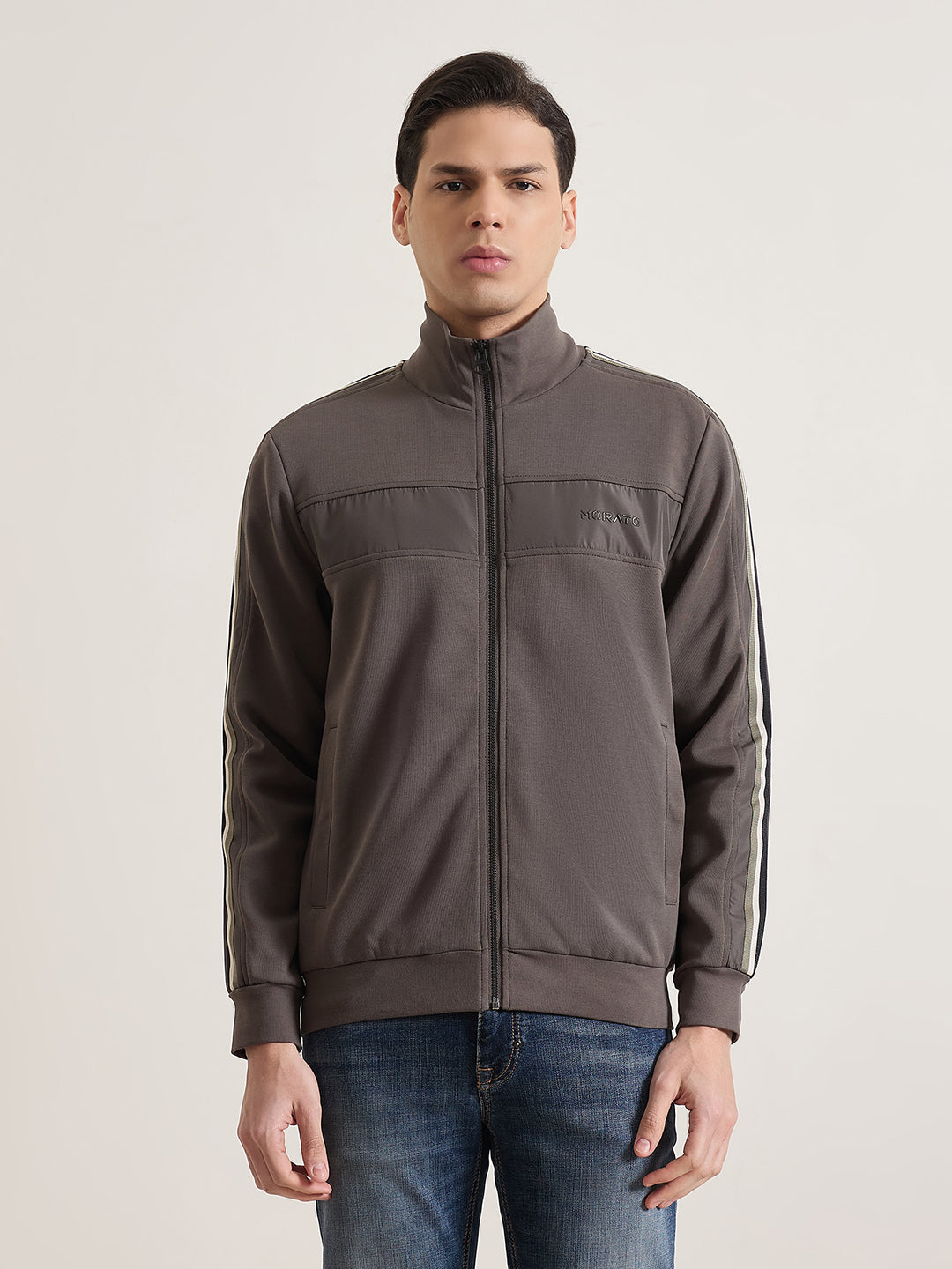 Antony Morato Men Green Solid Regular Fit Sweatshirt