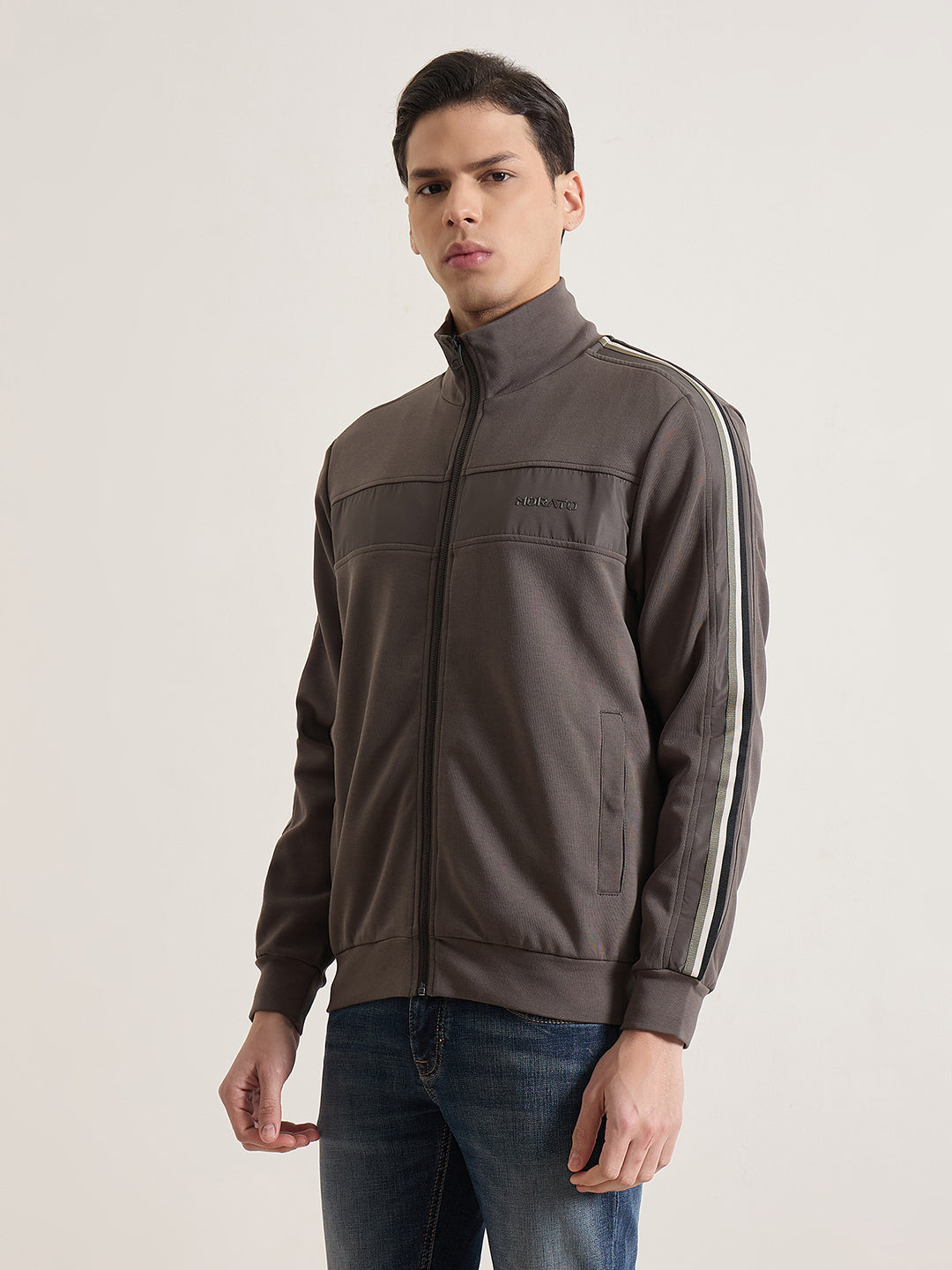 Antony Morato Men Green Solid Regular Fit Sweatshirt