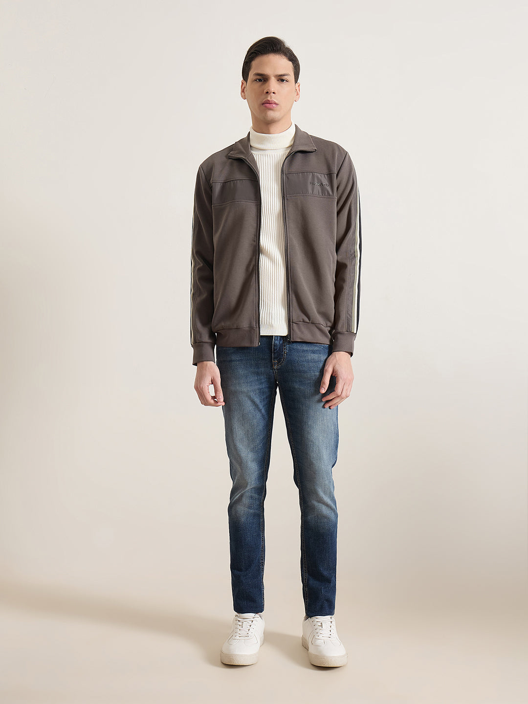 Antony Morato Men Green Solid Regular Fit Sweatshirt