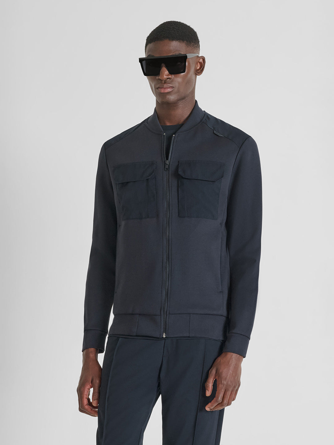 ANTONY MORATO Men Navy Crew Neck Sweatshirt