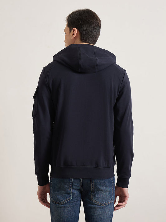 ANTONY MORATO Men Navy Blue Solid Sweatshirt