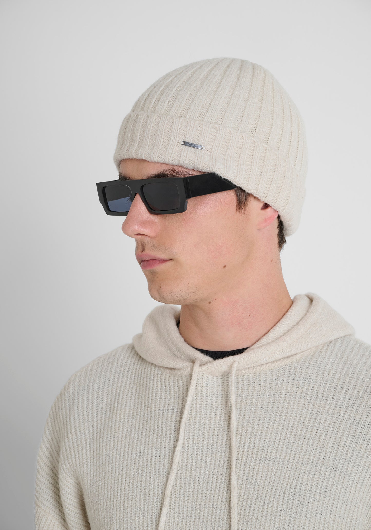 ANTONY MORATO Men Cream Regular Fit Beanies