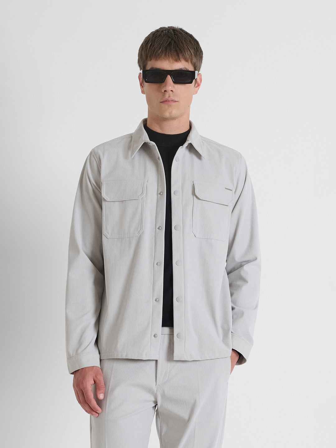 ANTONY MORATO Men Cream Corduroy Shirt