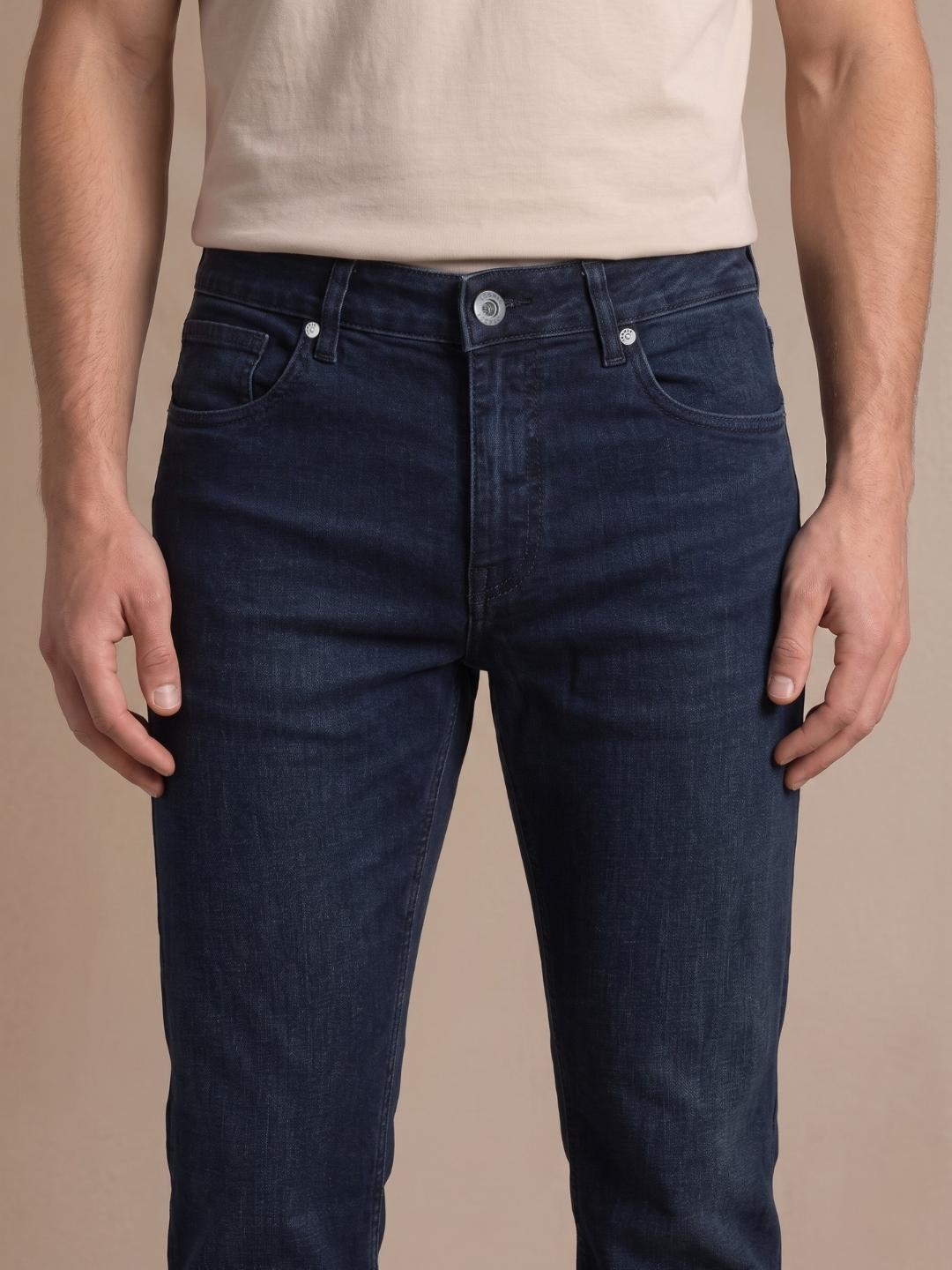 Iconic Men Blue Bootcut Solid Jeans