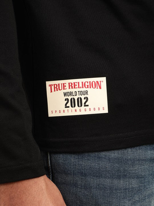 True Religion Black Logo Regular Fit T-Shirt