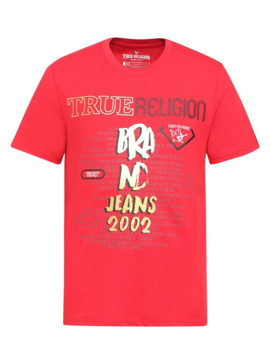 True Religion Chinese Red Printed Regular Fit T-Shirt