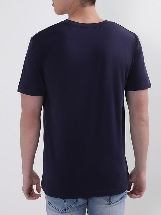 Gant Blue Retro Crest Logo Regular Fit T-Shirt