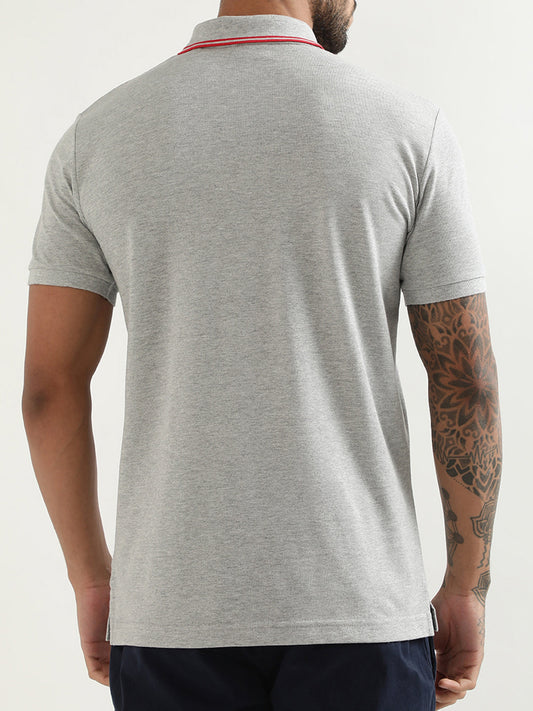 Gant Grey Regular Fit Polo T-Shirt