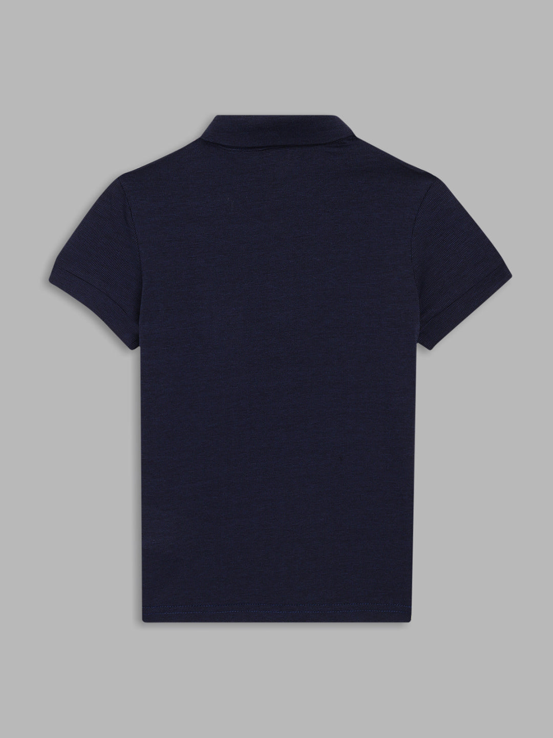 Antony Morato Boys Blue Pure Cotton Polo Collar T-shirt