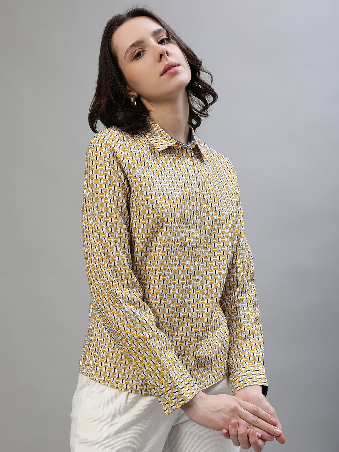 Iconic Women Multi Printed Round Neck Top