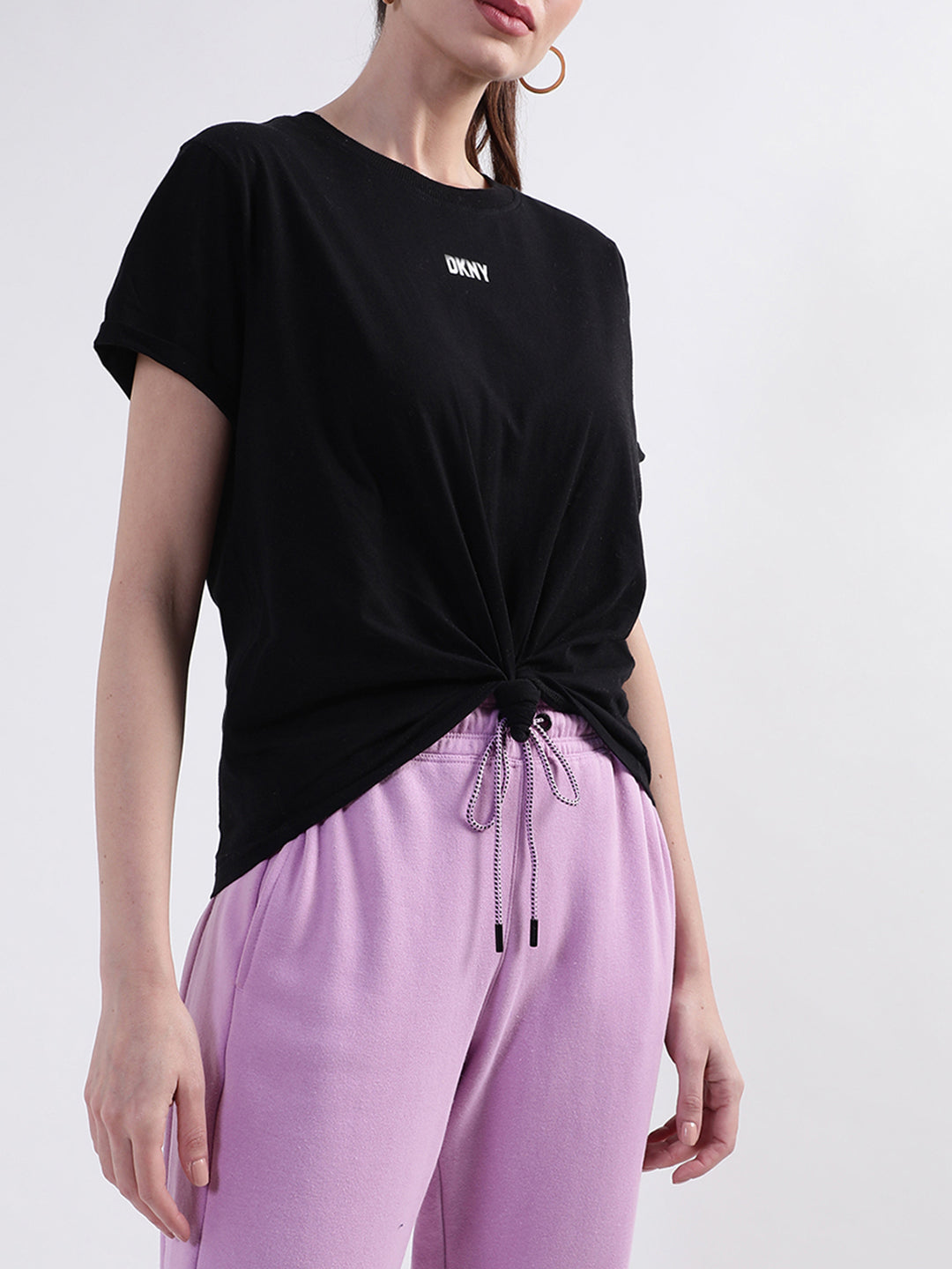 Dkny Black Logo Regular Fit T-Shirt