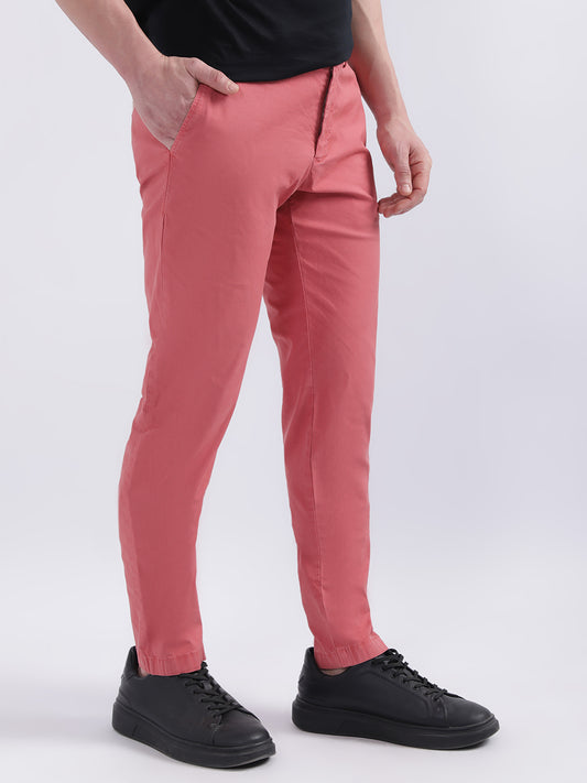Gant Men Comfort Slim Fit Mid-Rise Trousers