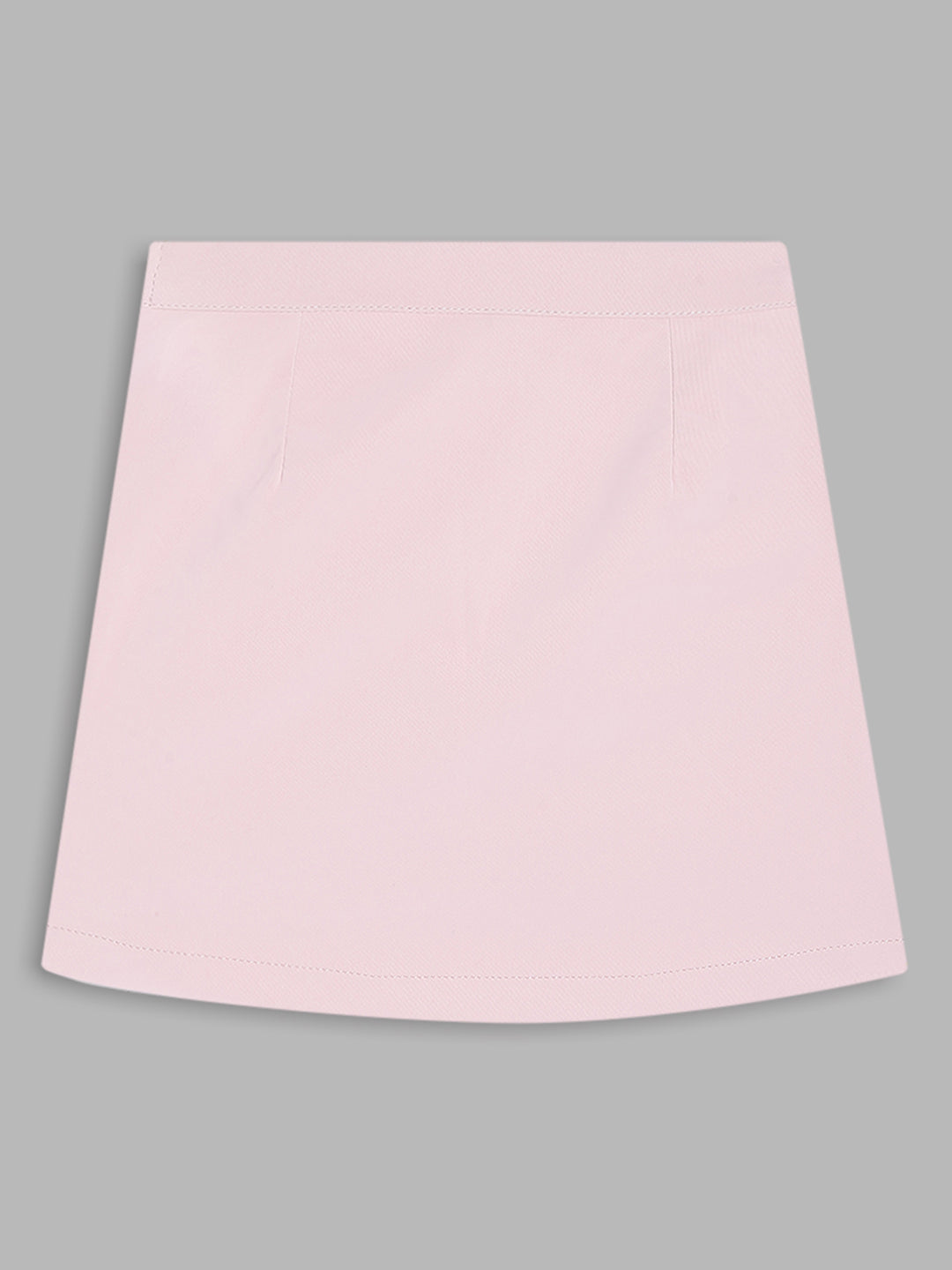 Elle Kids Girls Pink Solid Regular Fit Skirt