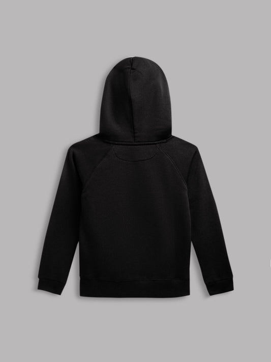 Gant Boys Black Solid Hooded Sweatshirt