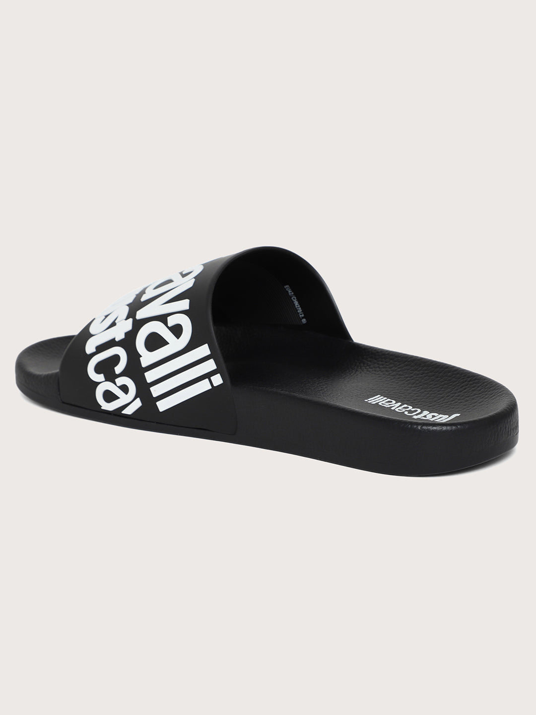 Just Cavalli Men Black Sliders