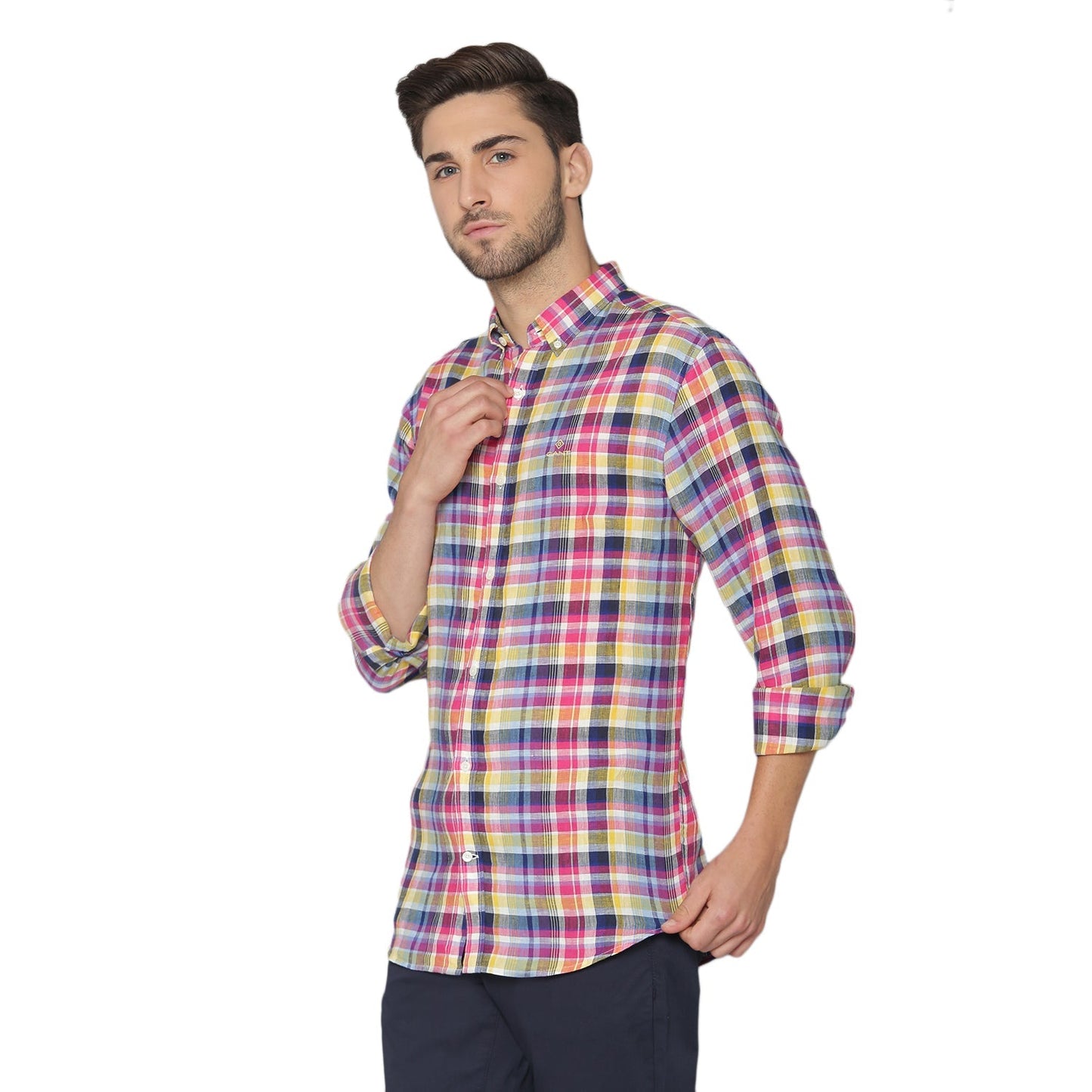 Gant Blue Checked Regular Fit Shirt
