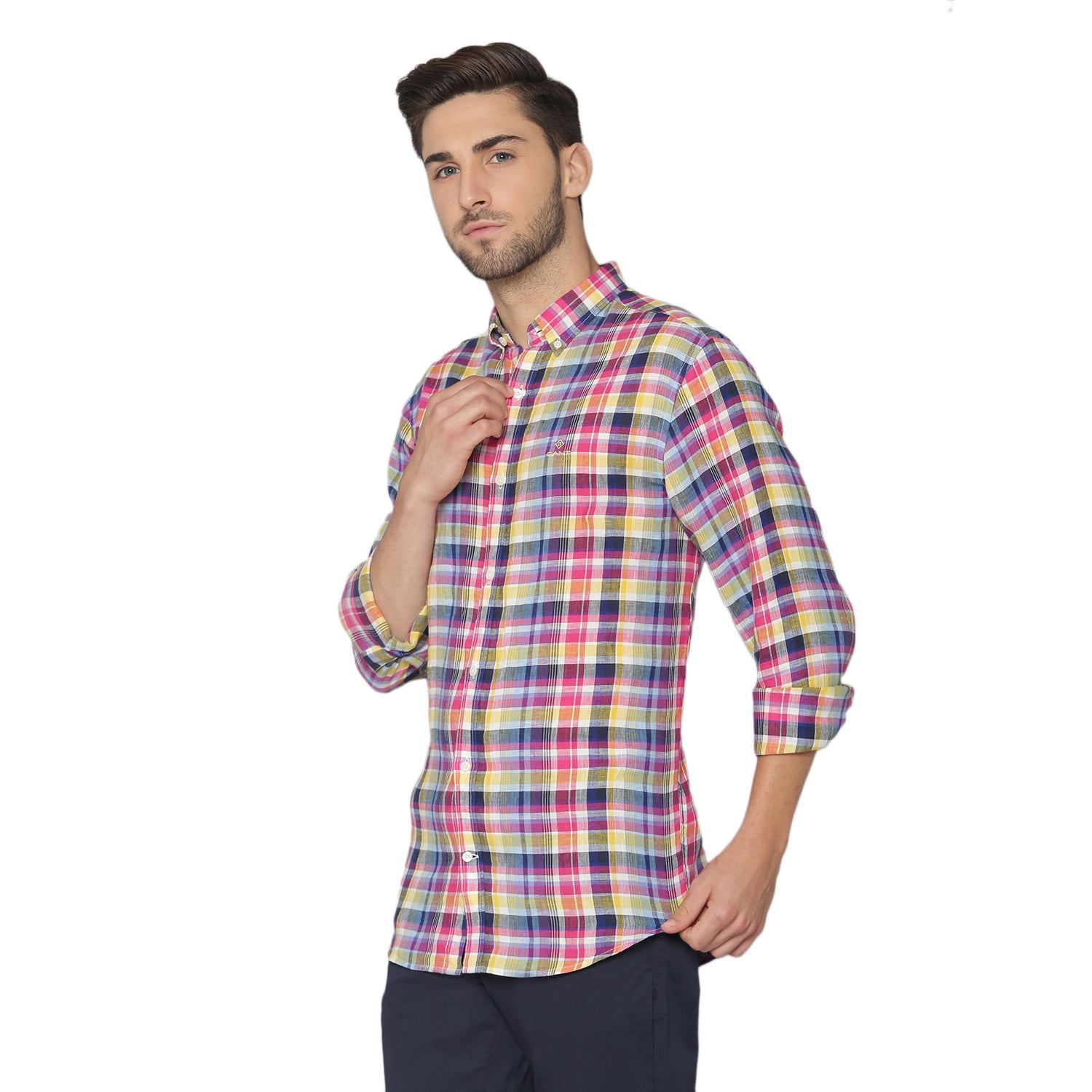 Gant Blue Checked Regular Fit Shirt