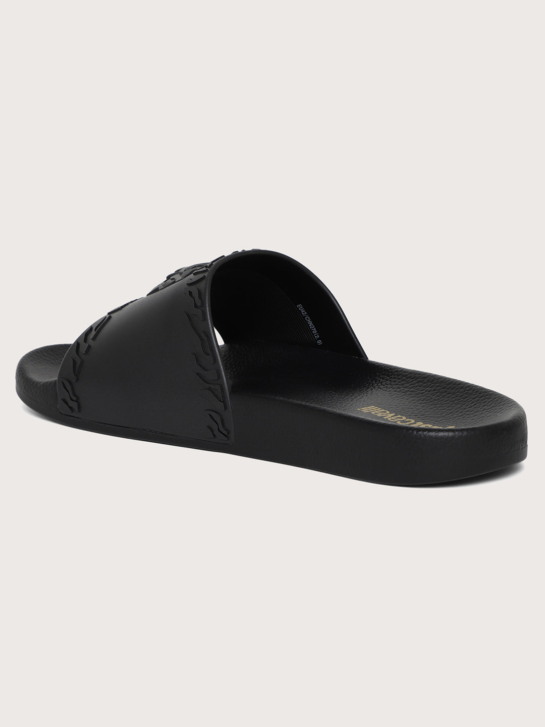 Just Cavalli Men Black Sliders