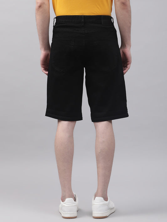 Lindbergh Men Black Solid Regular Fit Shorts