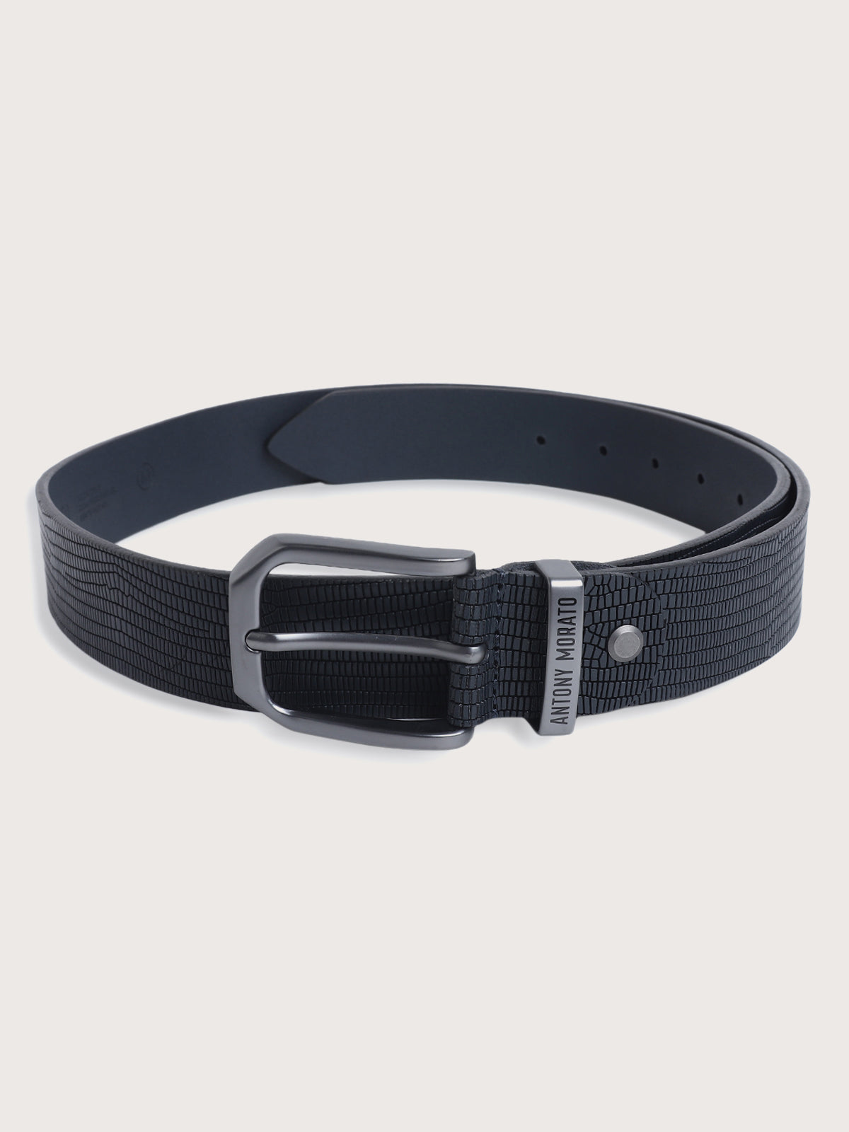 Antony Morato Men Textured Leather Belt